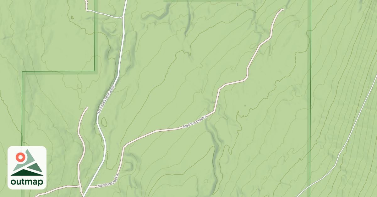 Map of MEADOW CREEK A