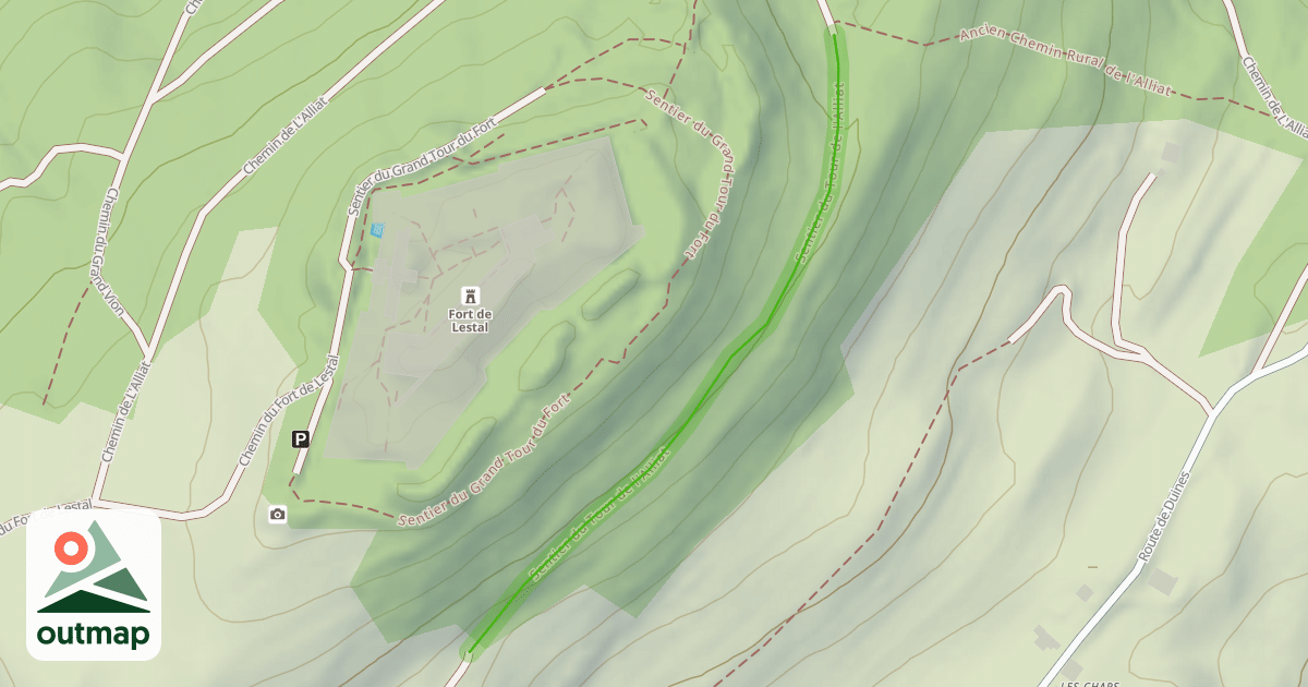 Map of Sentier du Tour de l'Alliat