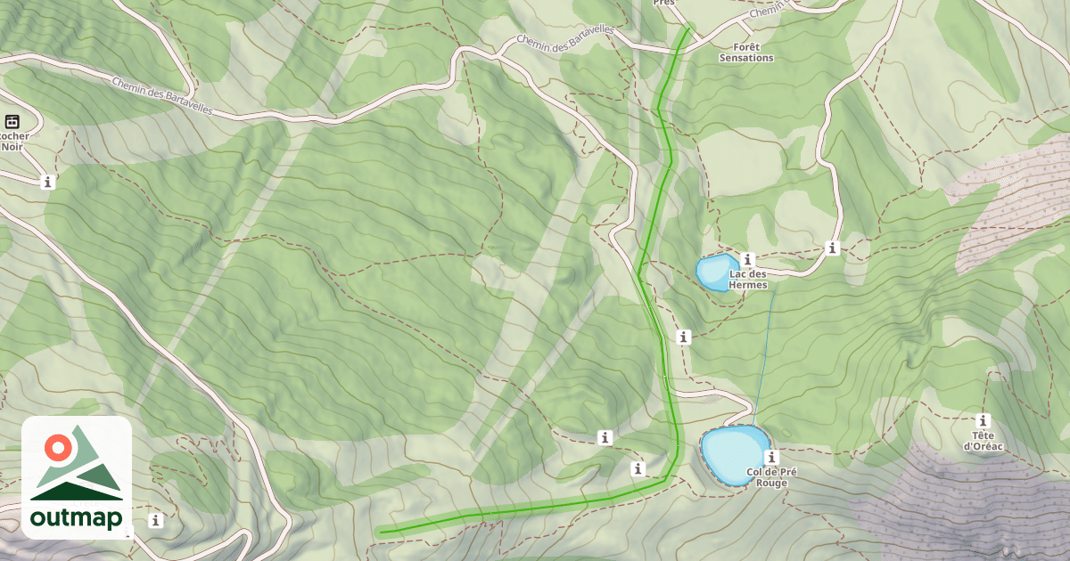 Map of Crêtes