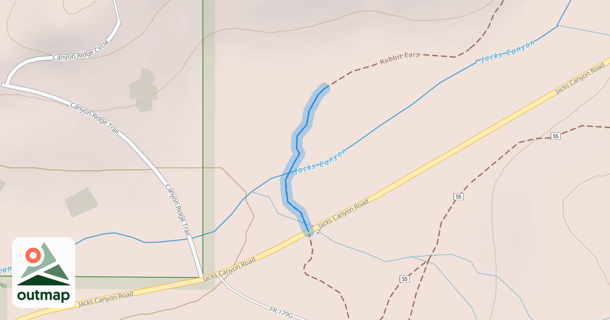 Map of Dairy Springs Loop