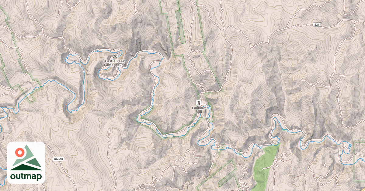 Map of CASTLE CREEK