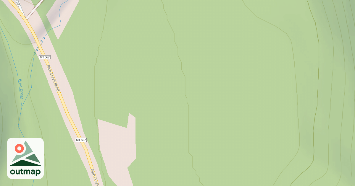 Map of EAST FORK FLAT