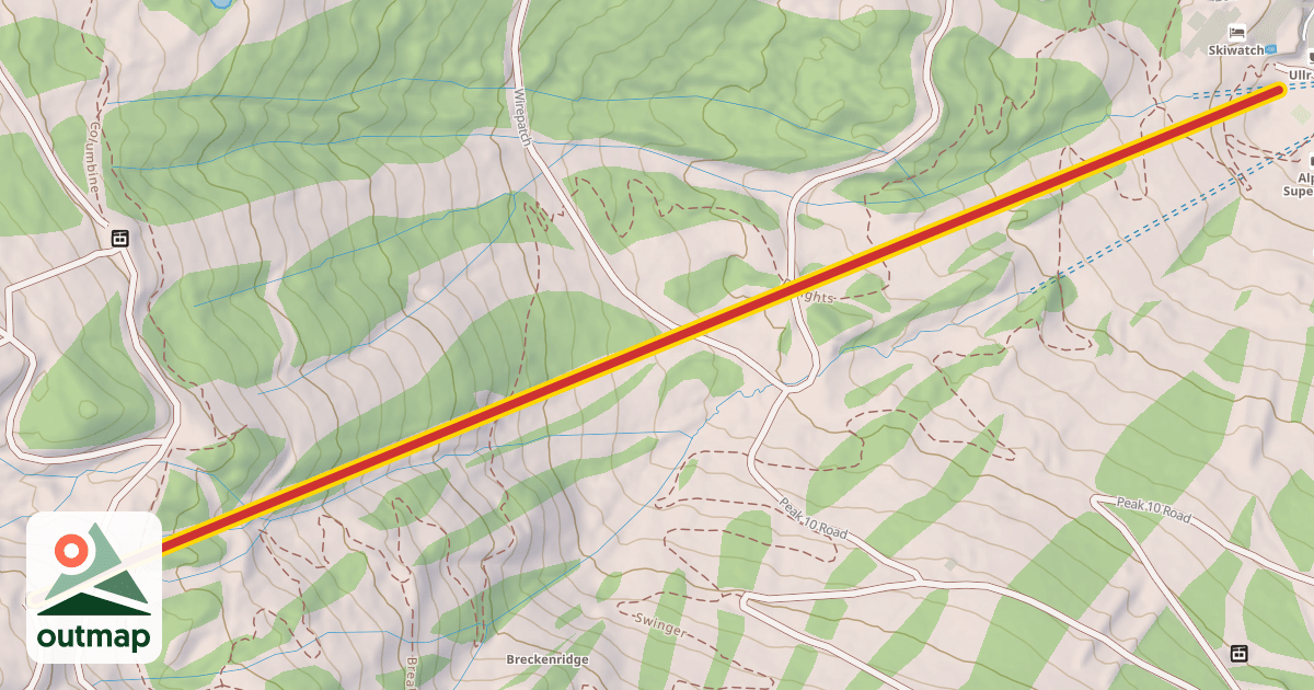 Map of Rocky Mountain SuperChair