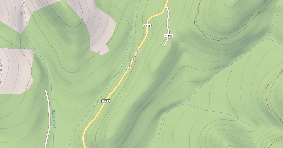 Map preview of MYERS SPUR