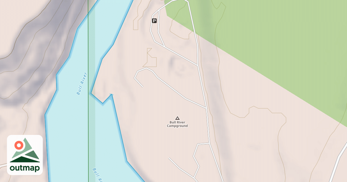 Map of BULL RIVER CAMPGROUND D
