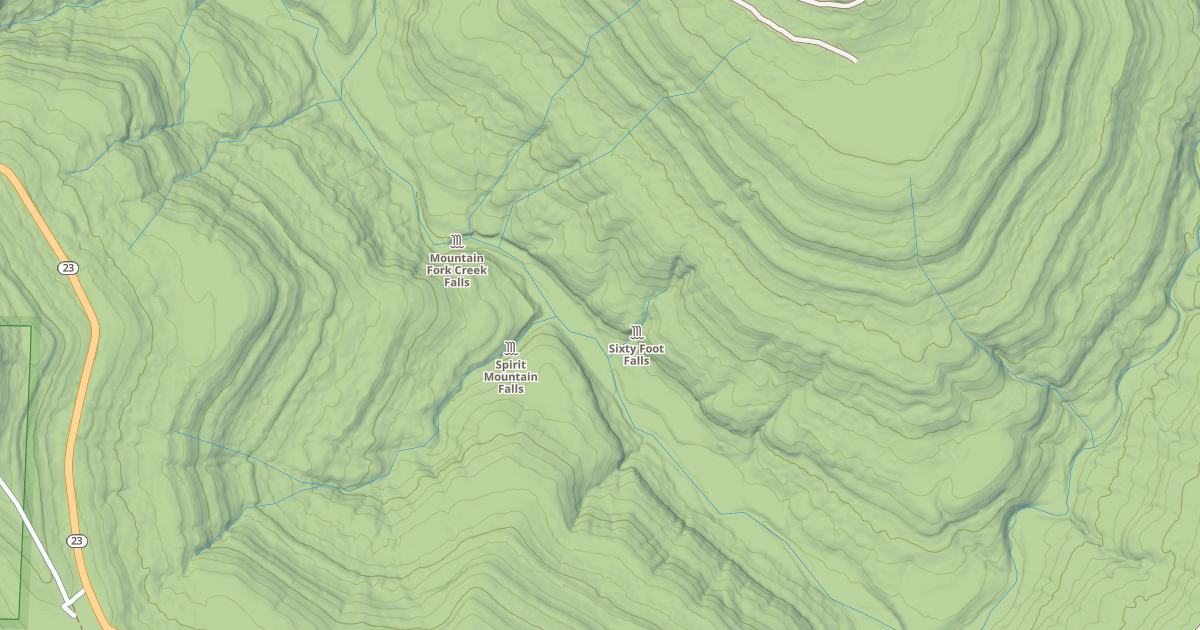 Map preview of USFS Motor Vehicle Use Map Roads {44839815-623F-4ADA-AC42-58E697E98B7D}
