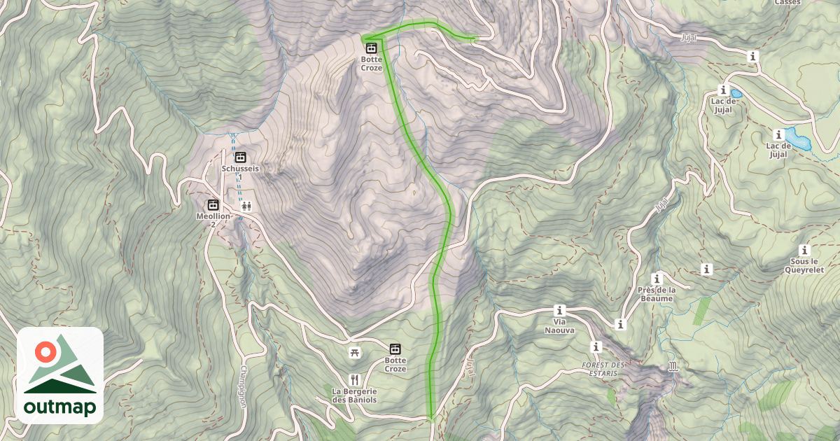 Map of Mézelle