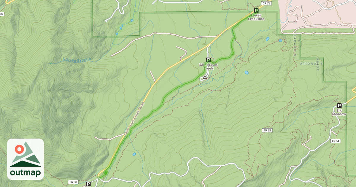 Map of Creekside Trail