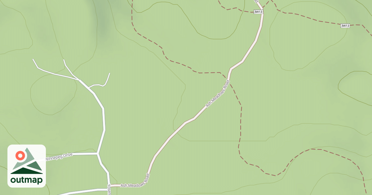 Map of ASH MEADOWS