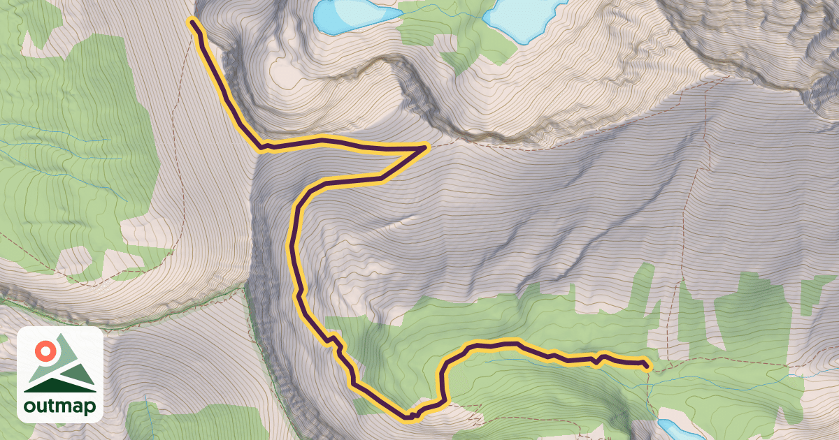 Map of Lineham Ridge Trail