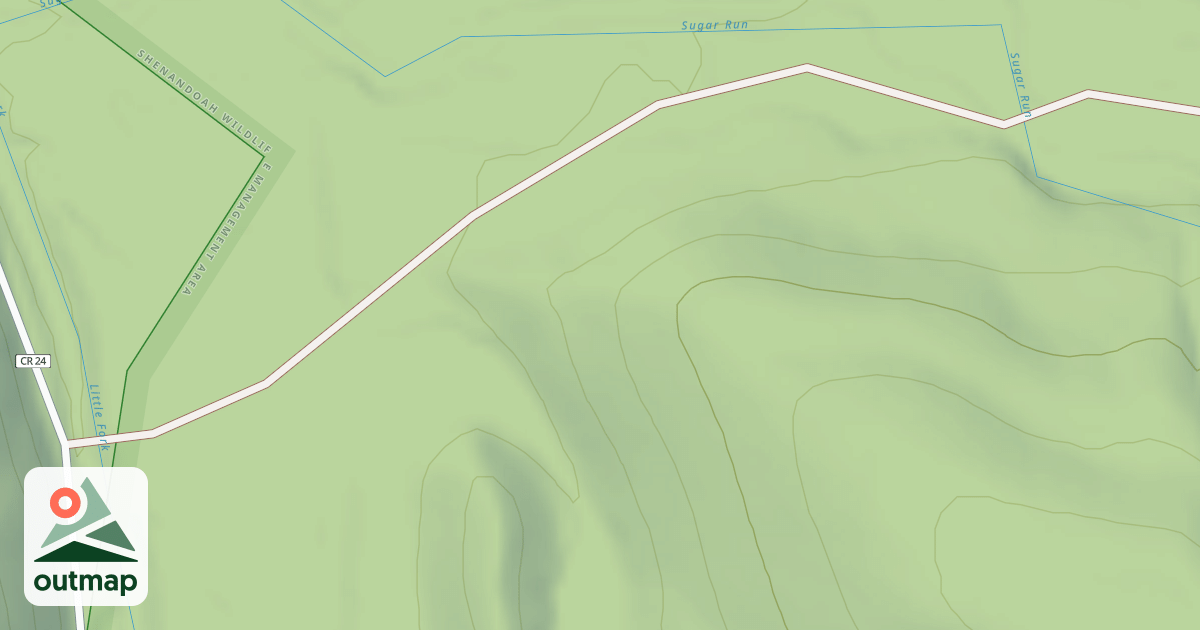Map of SUGAR RUN