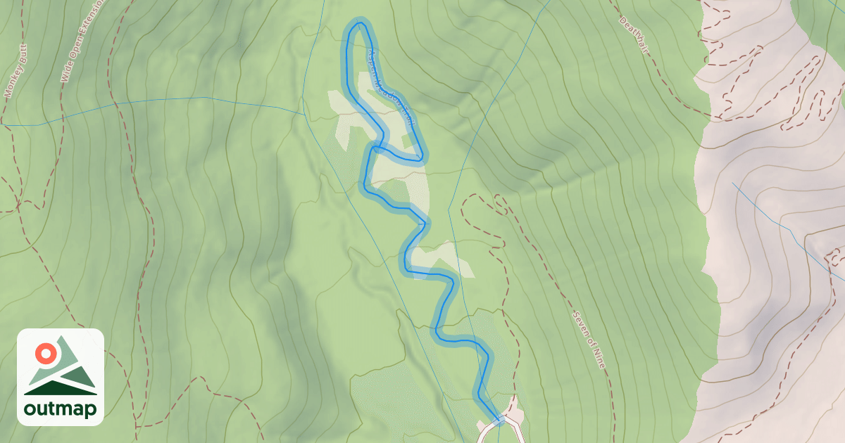 Map of Aspen Meadow Trail