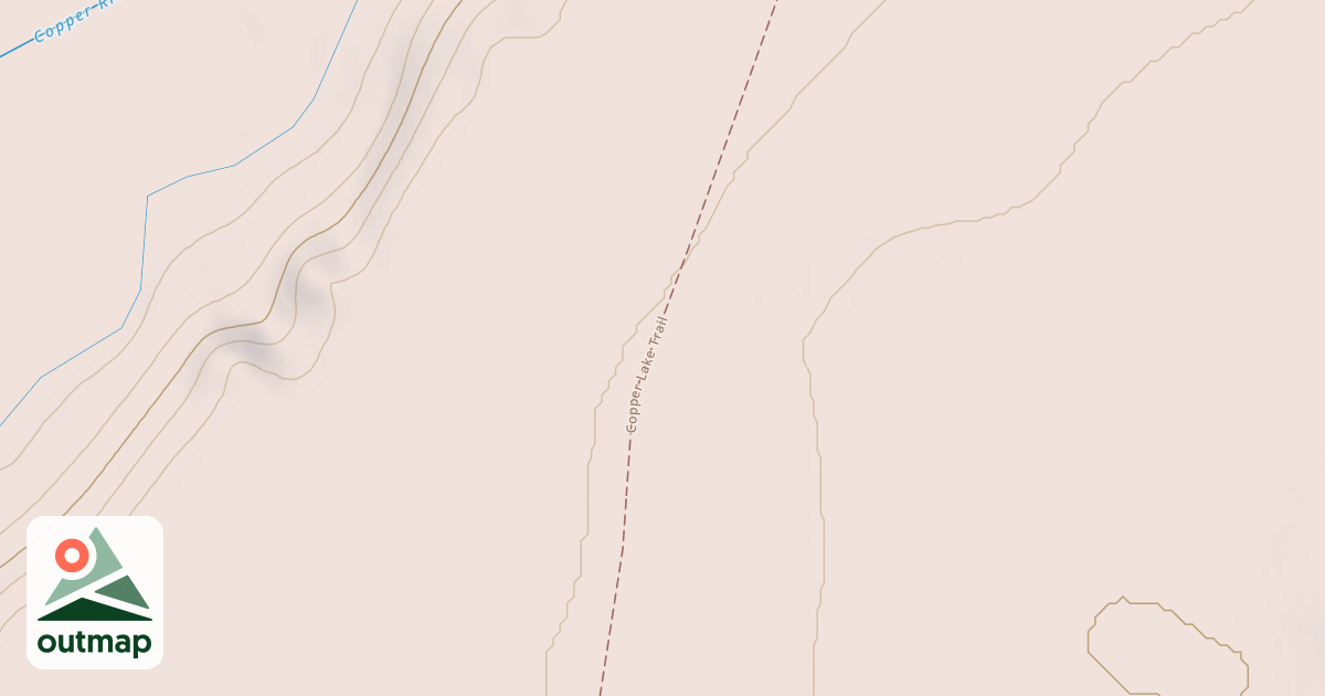 Map of Copper Lake Trail