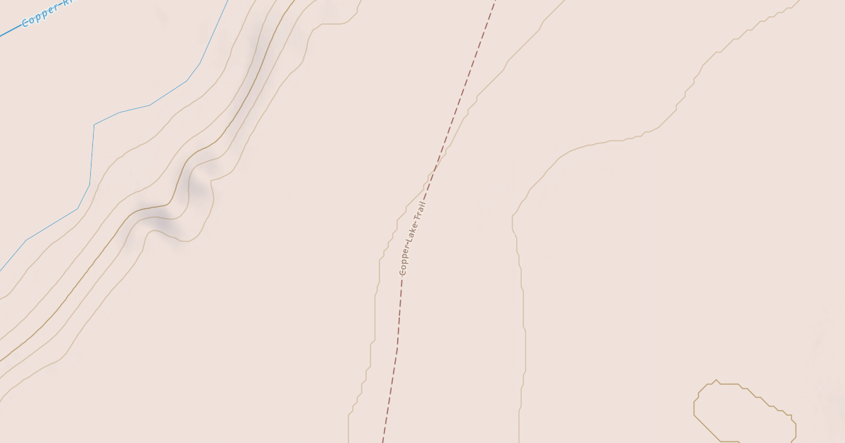 Map preview of Copper Lake Trail