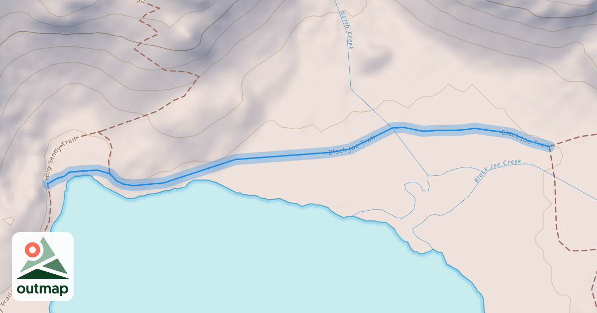Map of Black Joe Trail