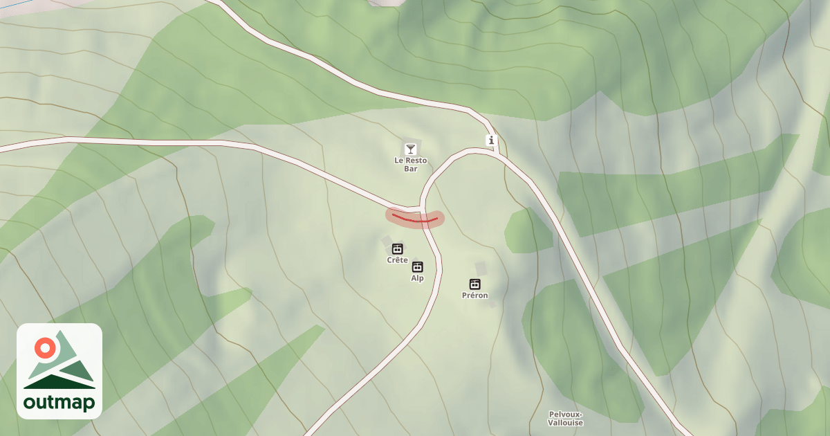 Map of Combe du Loup