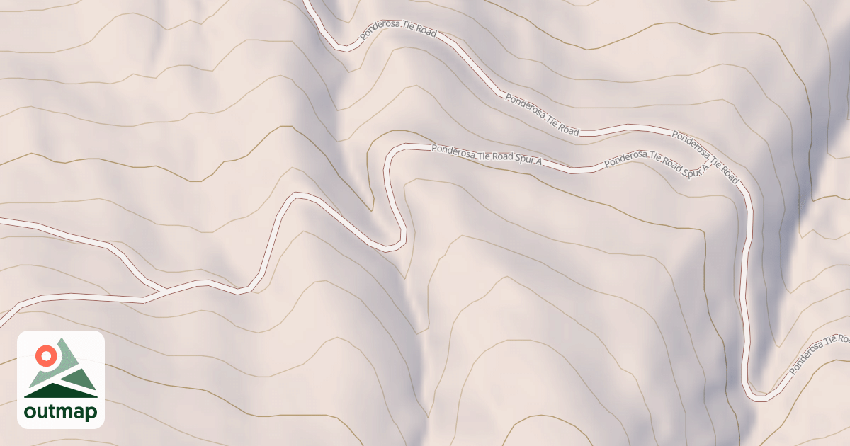 Map of PONDEROSA TIE SPUR A