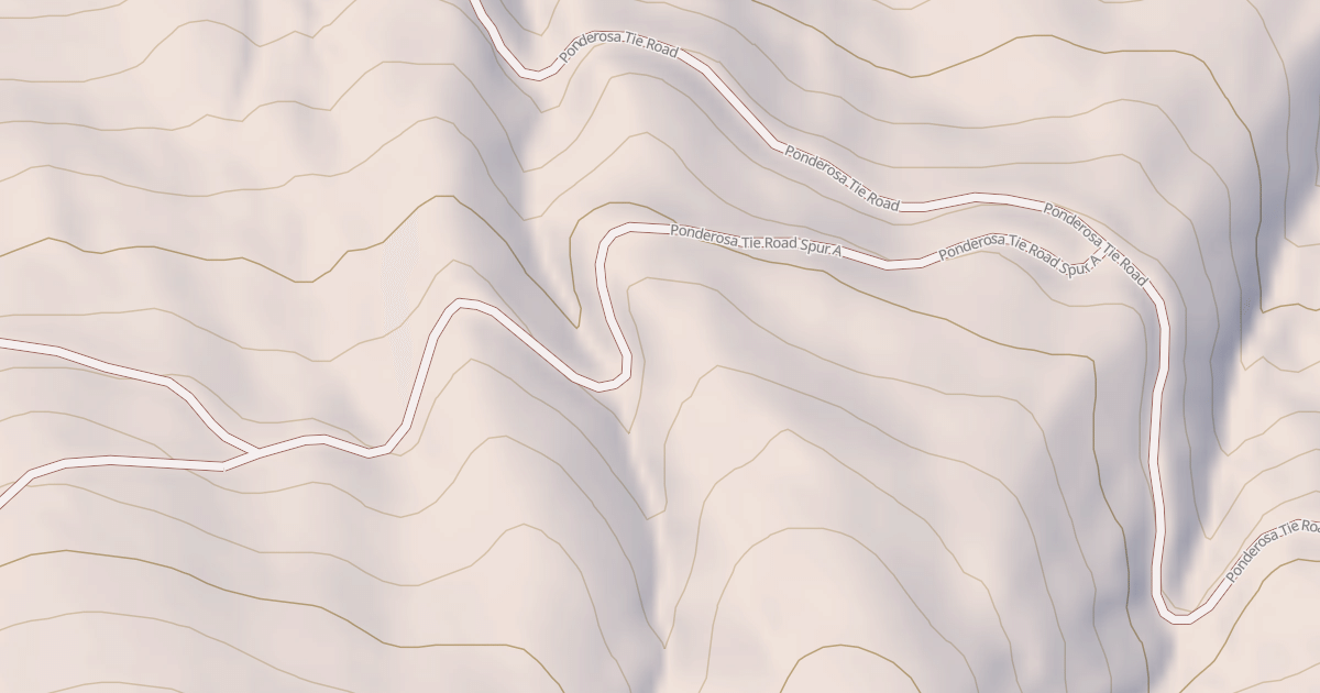 Map preview of PONDEROSA TIE SPUR A