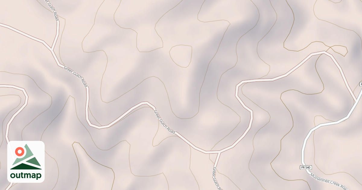 Map of GREER GULCH