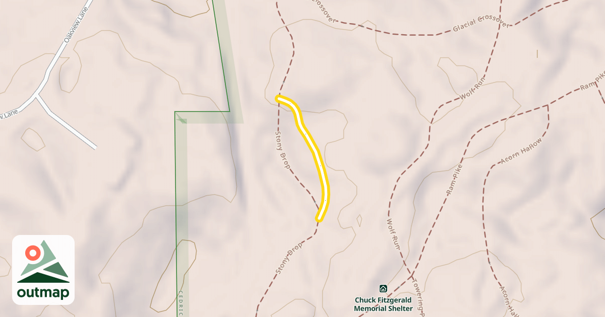Map of Stony Drop