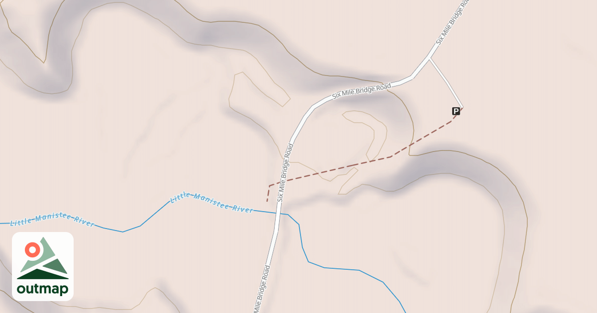 Map of SIX MILE BRIDGE RV ACCESS NORT