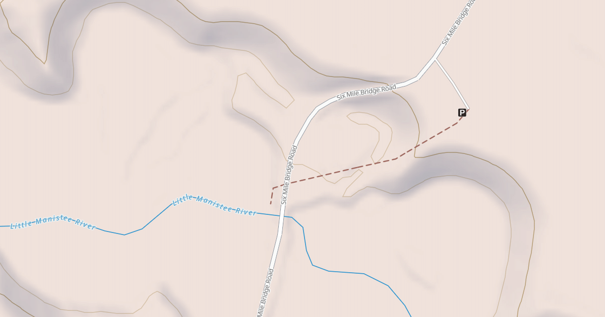 Map preview of SIX MILE BRIDGE RV ACCESS NORT