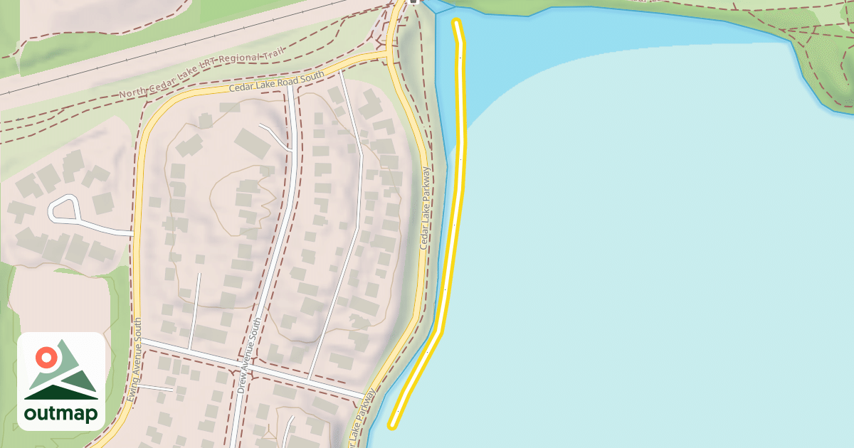 Map of Cedar Lake Trail