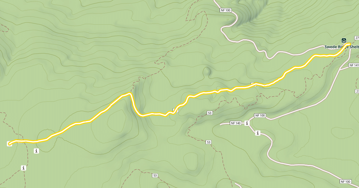Map preview of Swede Ridge Trail #52