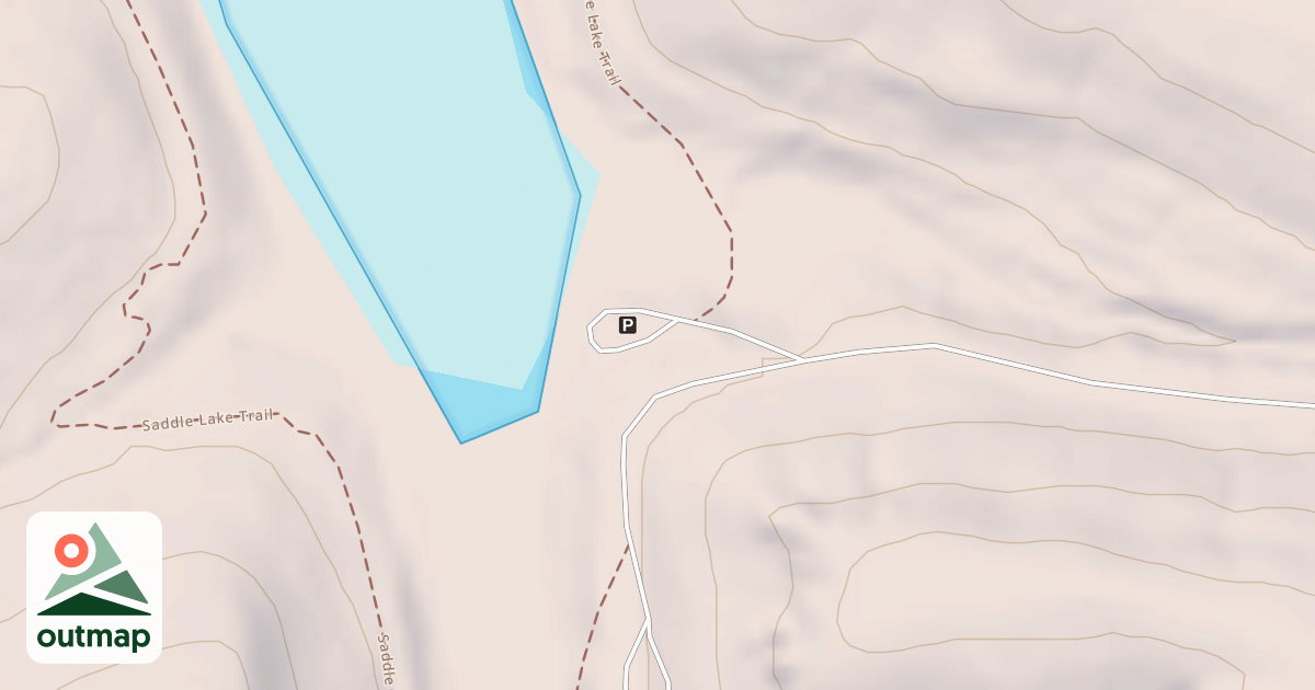 Map of SADDLE LAKE BOAT LAUNCH