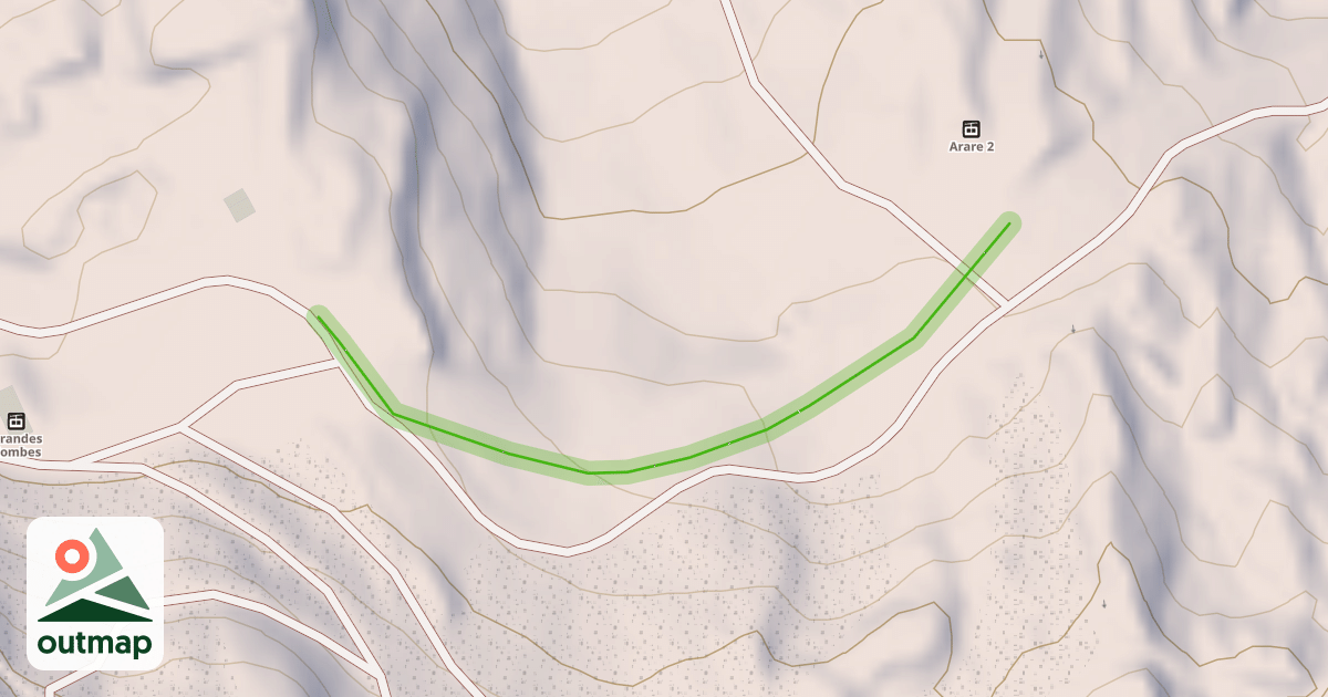 Map of Bleue d'Arare