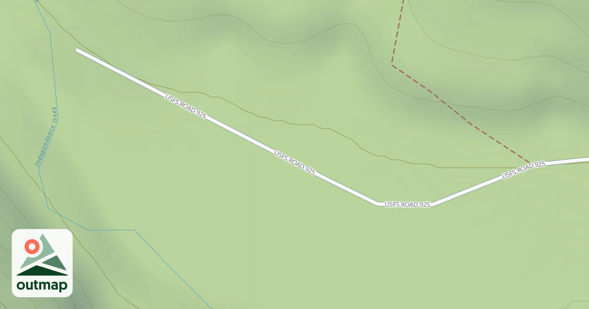 Map of INDEPENDENCE CREEK