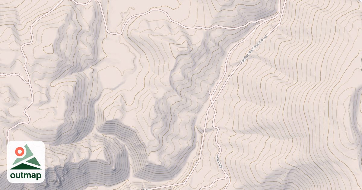Map of RATTLESNAKE BASIN