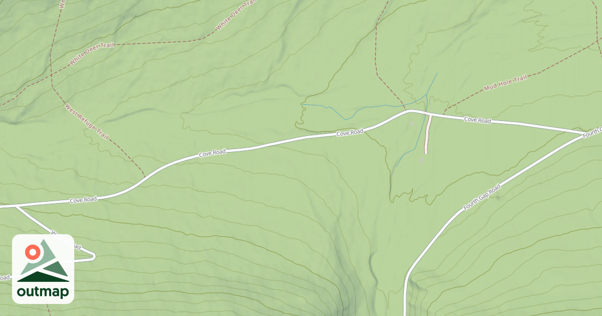 Map of Tiadaghton State Forest Snowmobile Trails