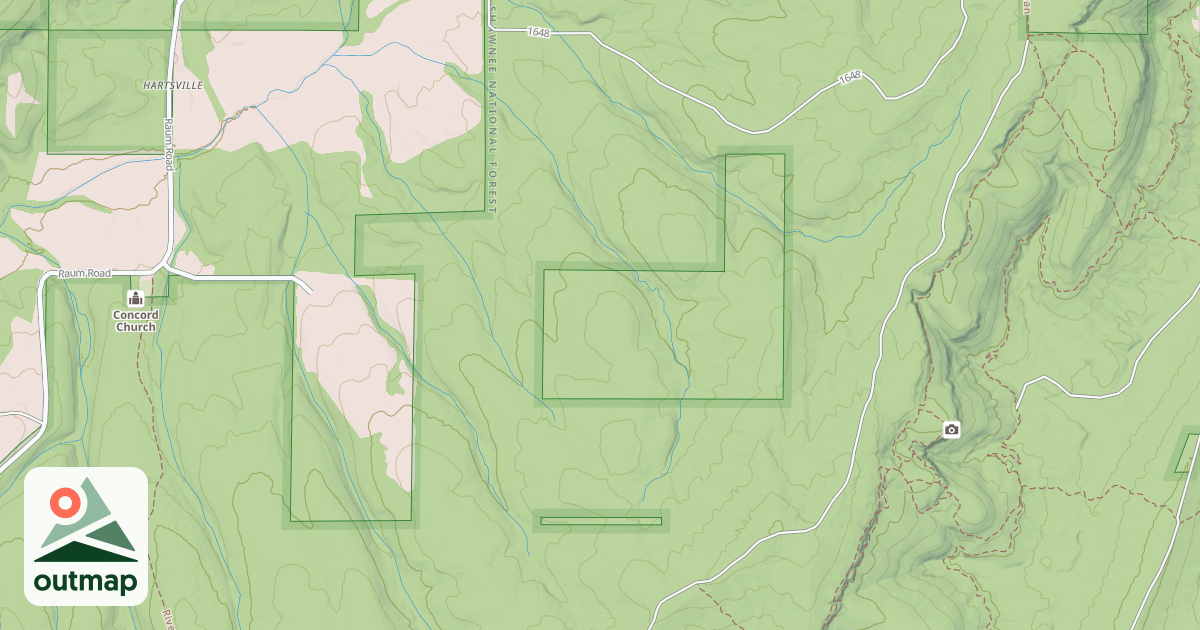 Map of CONCORD CH SPUR RD