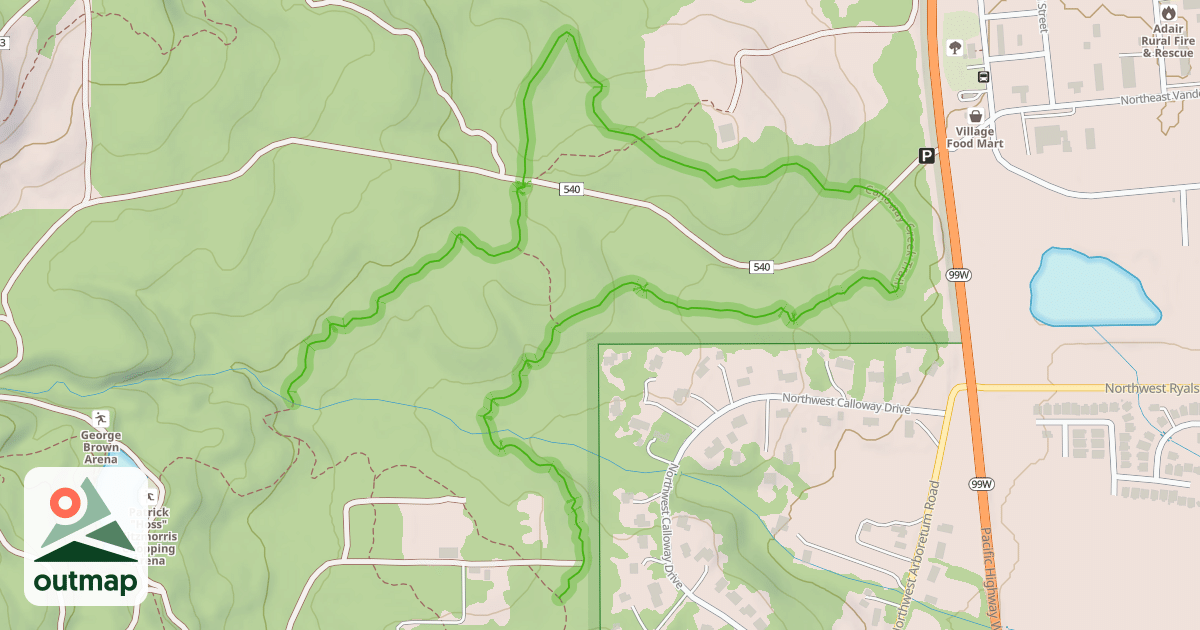 Map of Calloway Creek Trail