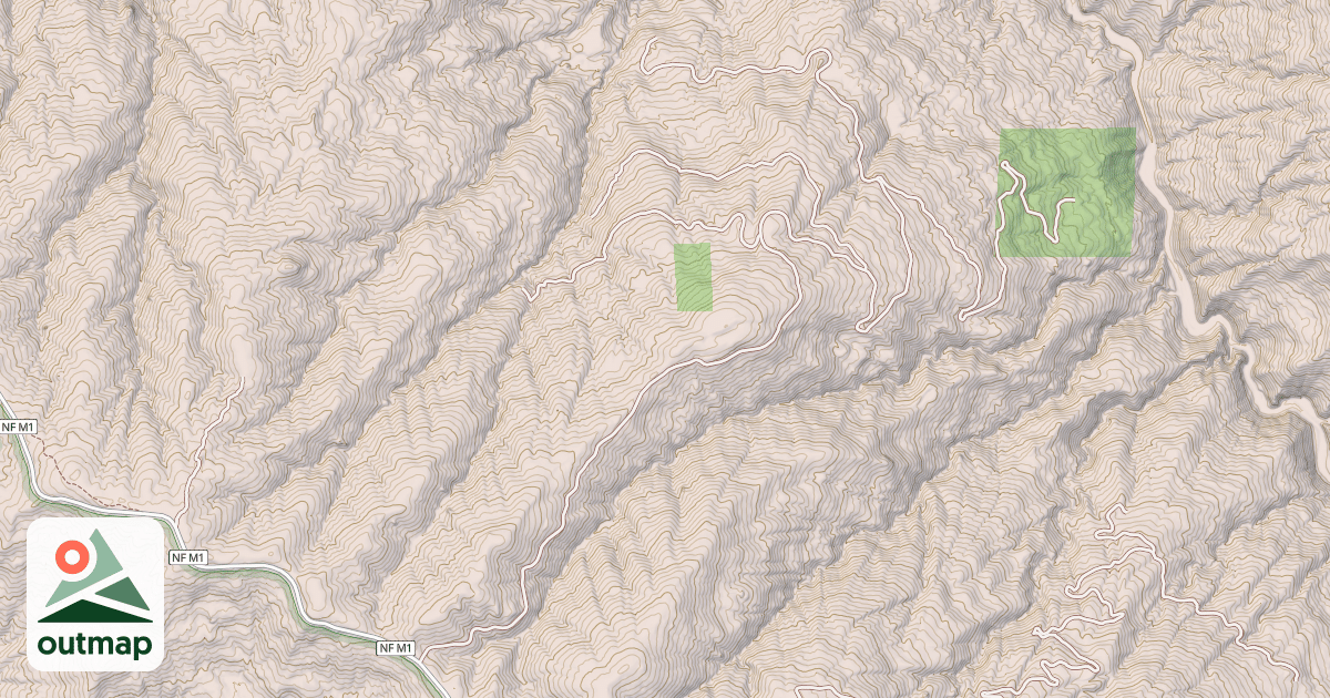 Map of DOAN RIDGE