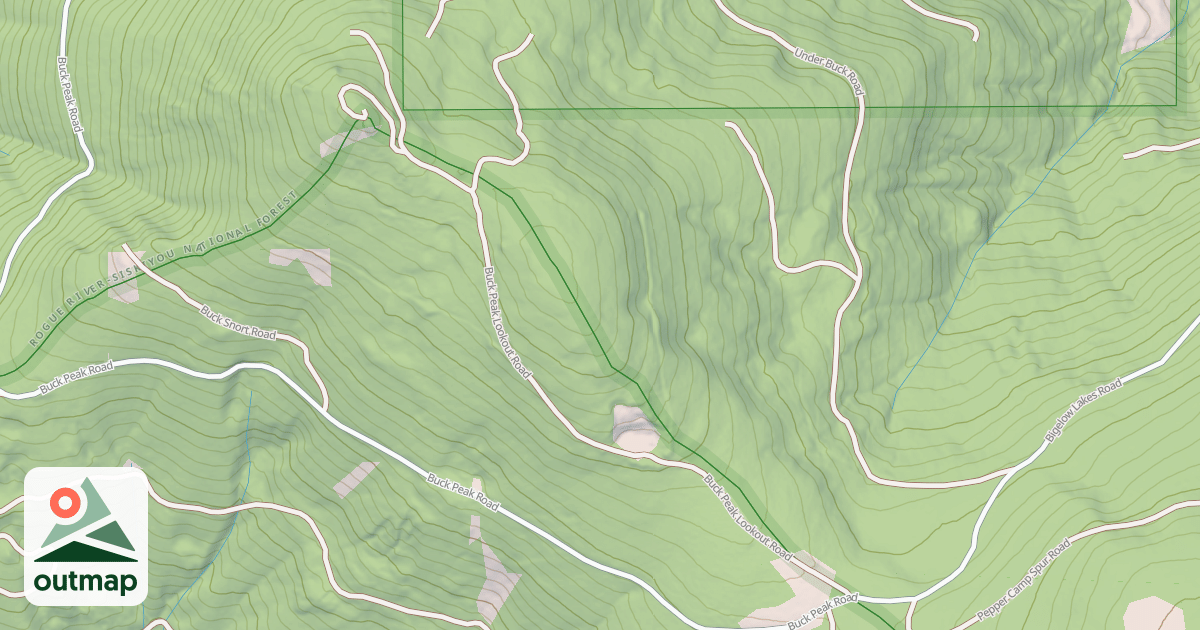 Map of BUCK PEAK LOOKOUT