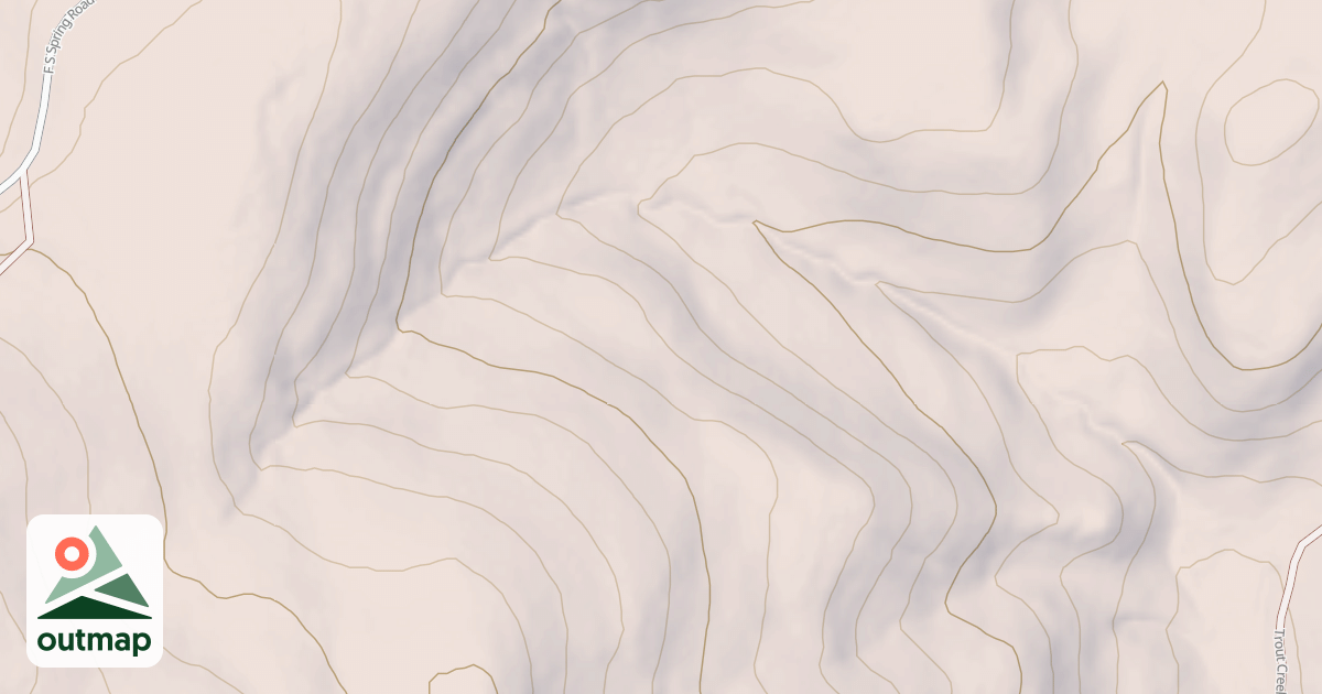 Map of MONUMENT PEAK EAST