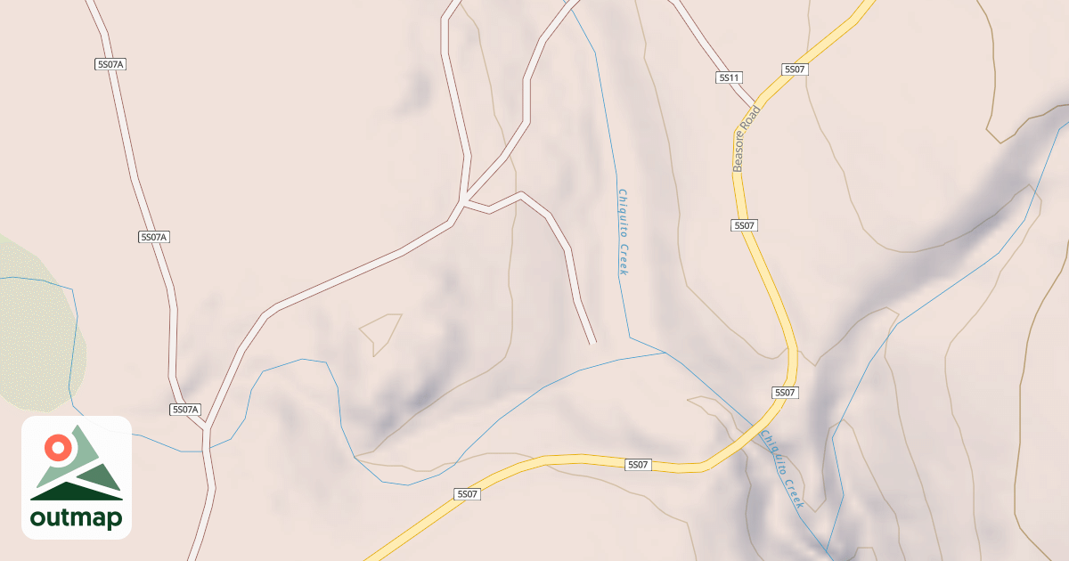 Map of BEASORE A SPUR T1