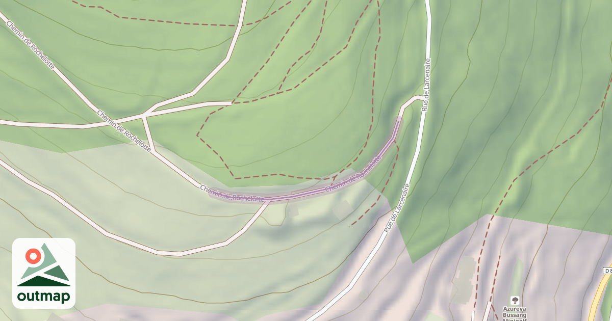 Map of Chemin Forestier de Rochelotte