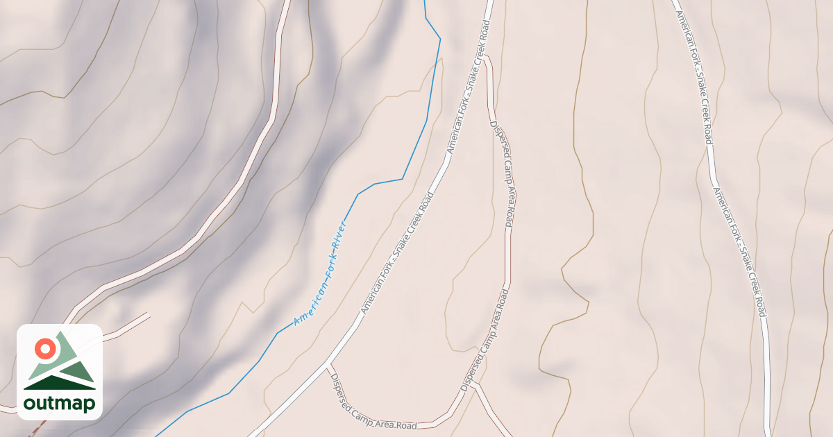 Map of DISPERSED CAMP AREA