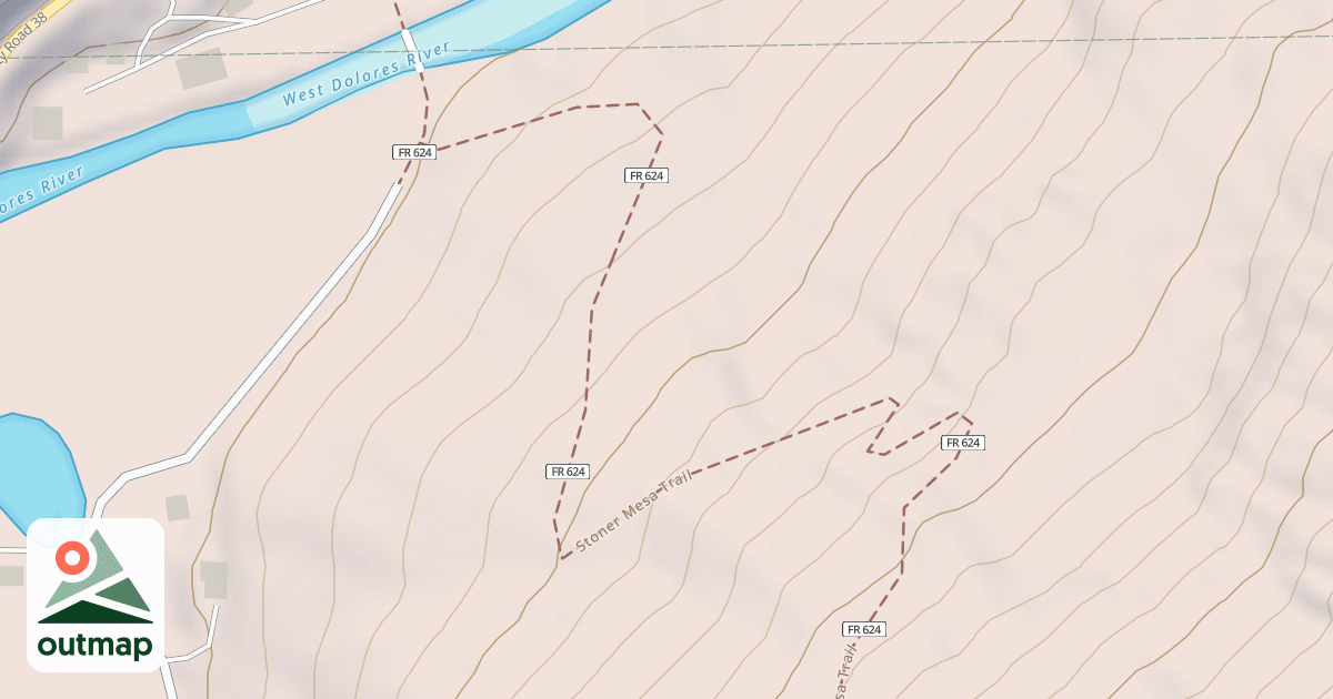 Map of Stoner Mesa