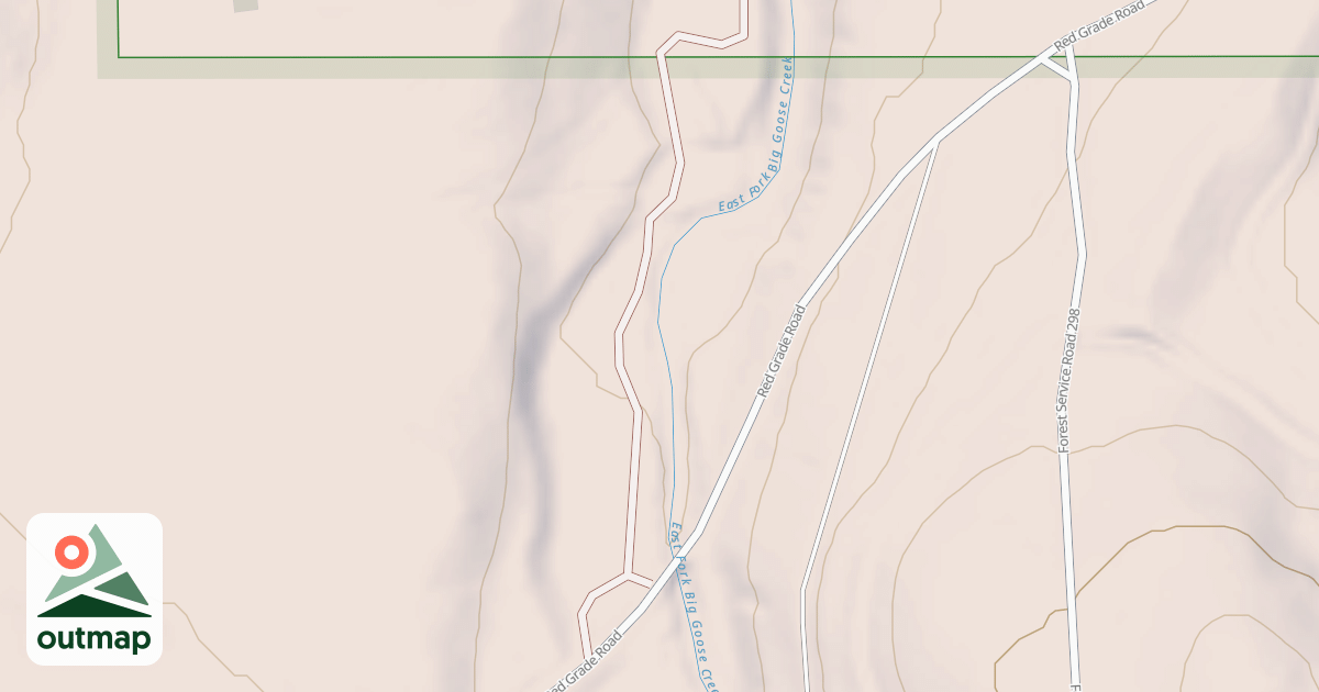Map of EAST FORK FISHING