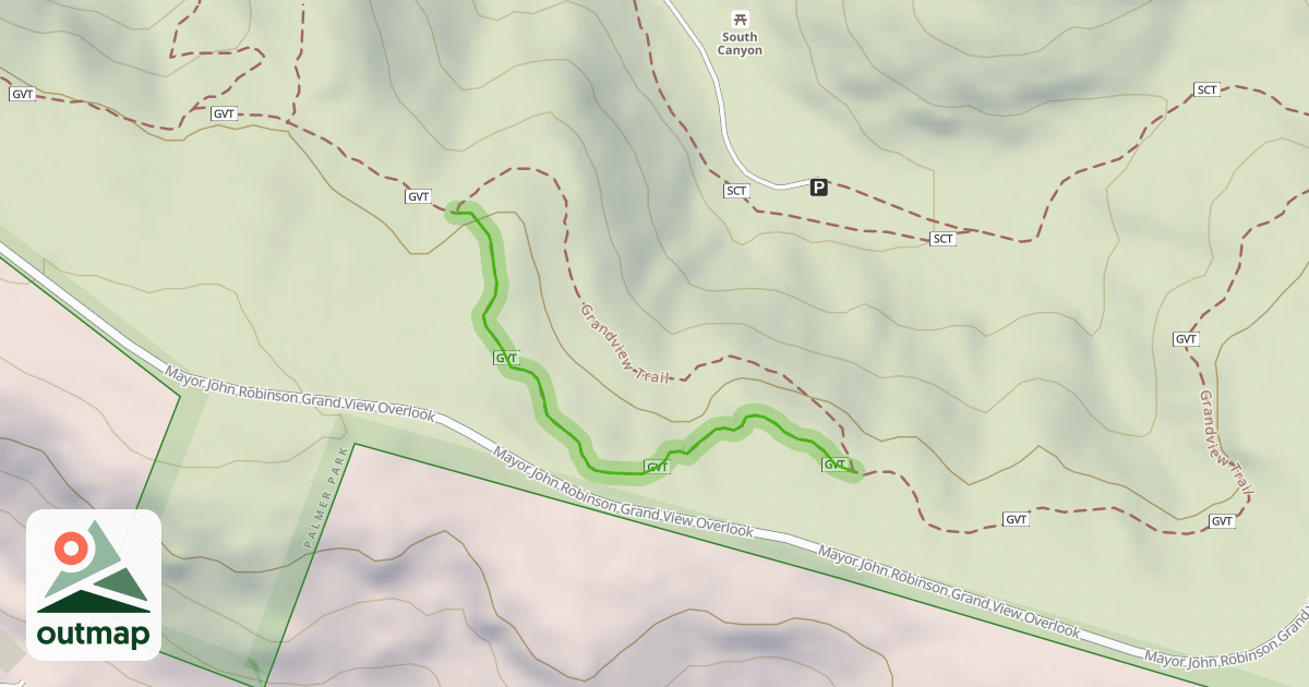 Map of Grandview Trail