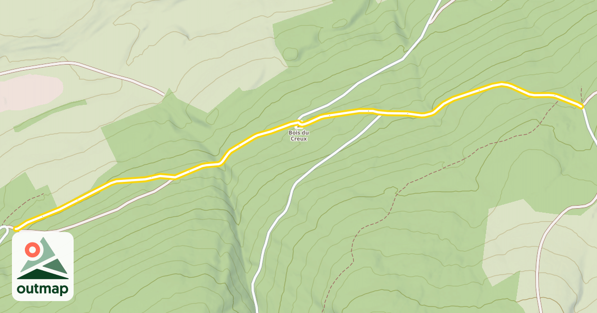 Map of Grandes Traversées du Jura