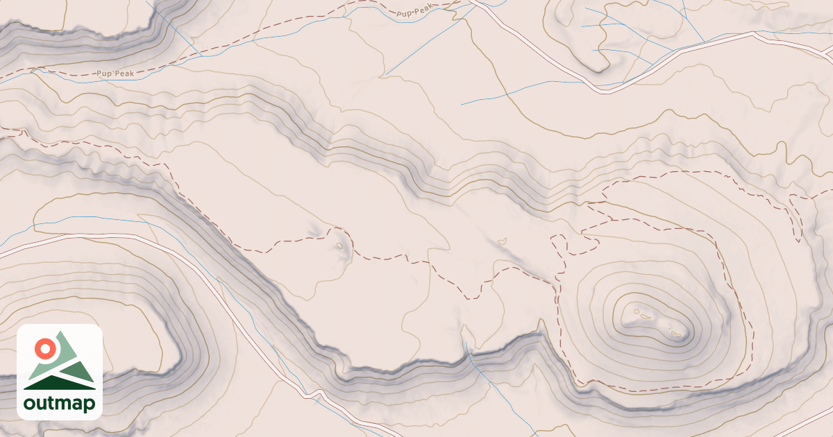 Map of Limekiln Peak
