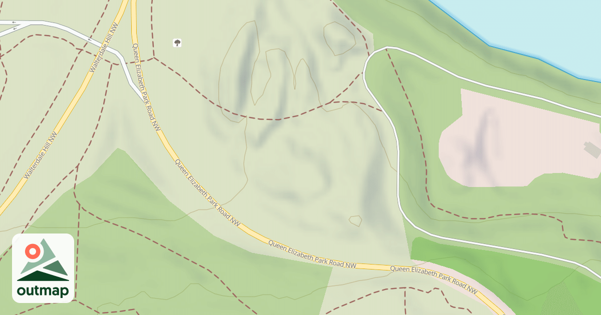 Map of Queen Elizabeth Park Sled Hill