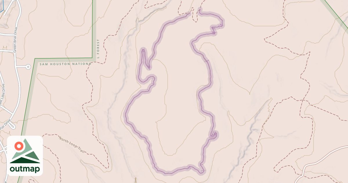 Map of Inner Loop Trail