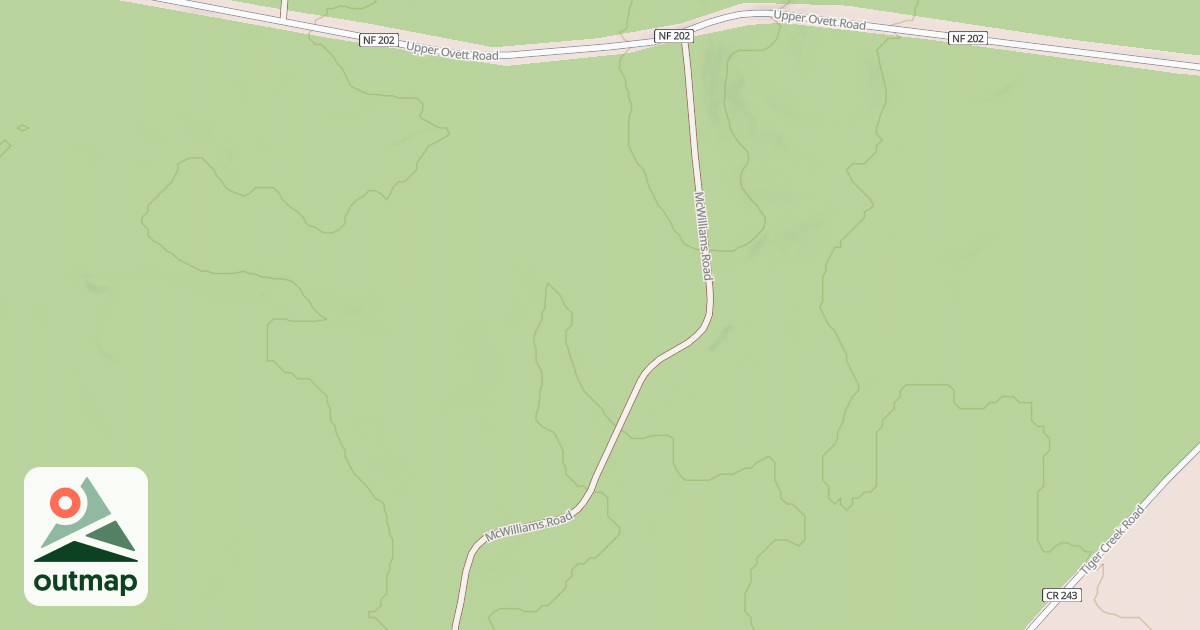 Map of MCWILLIAMS