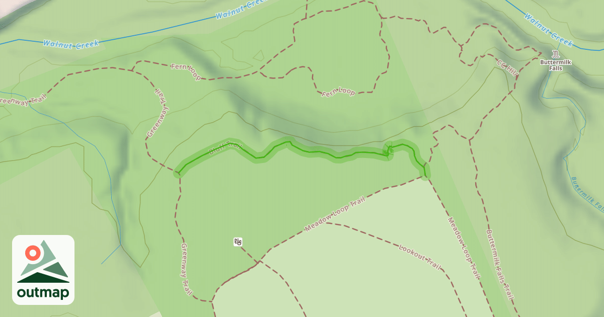 Map of Bluff Trail